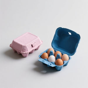Prezzo di fabbrica biodegradabile monouso impermeabile carta pasta cartone 30 vassoio uovo di gallina - Product Image 2