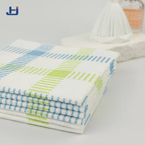 Serviettes de cuisine jetables en tissu non tissé Spunlace quadrillé PP + pâte de bois + <span class=keywords><strong>Lancelot</strong></span> Tencel 140 g/m², chiffons de nettoyage carrés - Product Image 2