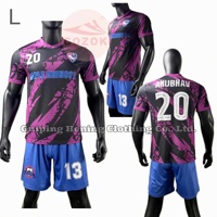 Maillot de football personnalisé bleu marine rétro, personnalisable, vintage, qualité originale, uniformes d'arbitre, kits pour hommes et enfants, 1688.Com, vêtements de football