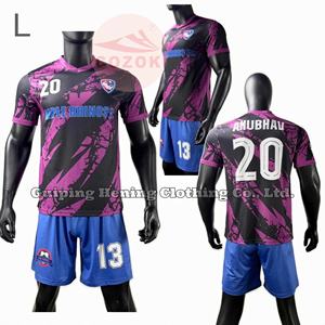 Camisa Personalizada Azul Marinho Retro Personalizável Camisa Vintage de Qualidade Original Uniformes de Árbitro para Homens e Crianças Kits1688.Com Roupas de Futebol - Product Image 4