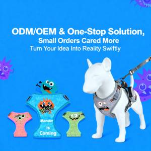 Arnés de Perro de Diseño Sólido y Moderno, Sin Tirones, con Dispensador de Bolsas para Excrementos, Collar Ajustable, Material de Fibra de Poliéster Anti-Asfixia - Product Image 2