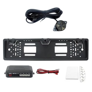 Système <span class=keywords><strong>de</strong></span> sécurité <span class=keywords><strong>de</strong></span> stationnement automobile avec <span class=keywords><strong>radar</strong></span> <span class=keywords><strong>de</strong></span> <span class=keywords><strong>recul</strong></span> et 3 capteurs, cadre <span class=keywords><strong>de</strong></span> <span class=keywords><strong>plaque</strong></span> d'<span class=keywords><strong>immatriculation</strong></span> européen Parktronics, avertisseur <span class=keywords><strong>de</strong></span> proximité - Product Image 4