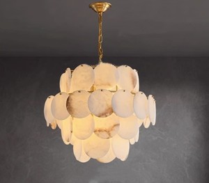 JYLIGHTING personalizzato moderna illuminazione in marmo naturale tutto in rame alabastro luce <span class=keywords><strong>lampadario</strong></span> da soggiorno con <span class=keywords><strong>lampadina</strong></span> <span class=keywords><strong>a</strong></span> corrente alternata - Product Image 5