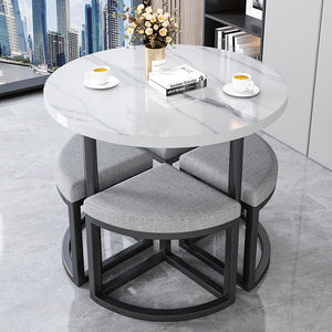 Combinaison simple de chaise de table de réception pour les loisirs de bureau petite table à manger domestique pour balcon meubles de réception de magasin - Product Image 3