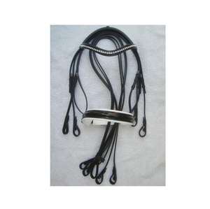 Luxury Western Double Browbands Flash Bridle Cuero genuino Ajuste cómodo Ideal para jinetes profesionales y competencia - Product Image 6