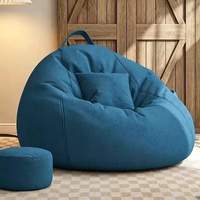 Einzelner Sitzsack-Sofabezug, gefüllt mit umweltfreundlichen Materialien, geeignet für Familienwohnheime, Balkone oder Schlafzimmer