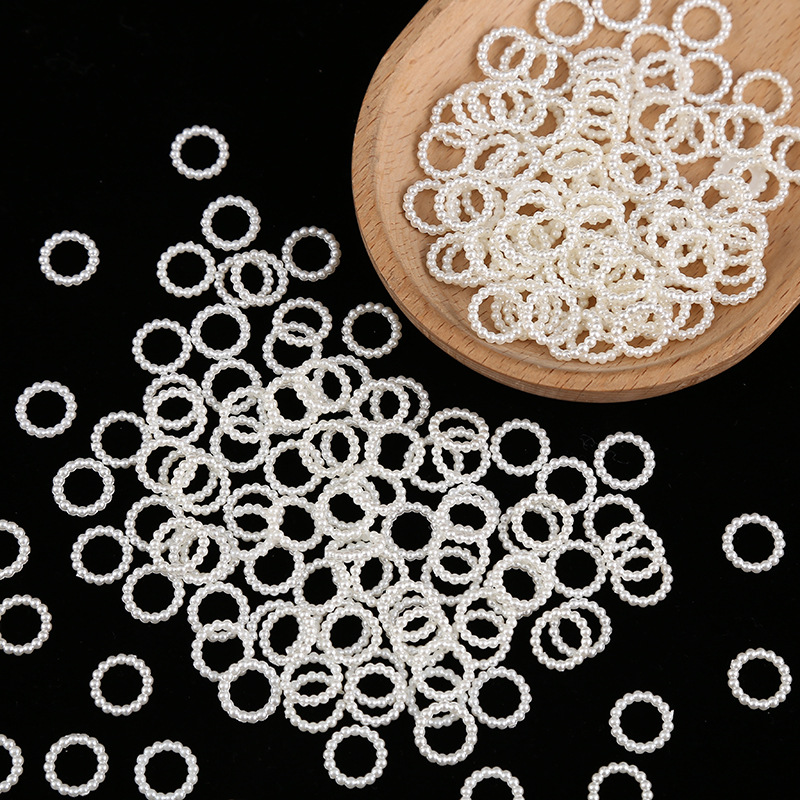 DIY Craft Necklaces Bracelets Earrings Rings Choker Jewelry Making 8mm 12mm 14mm White Bead Pearls Beads Loose Spacer Beads