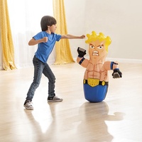 Intex 44672 Sac de frappe gonflable en PVC 3D pour enfants, modèle Doll Bop, à poser sur un support, pour usage domestique, remplissable de sable et d'eau, équipement d'entraînement