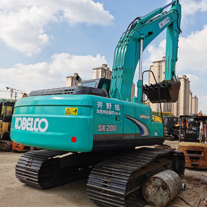 Maquinaria de construcción usada excavadora Kobelco 200, equipo de movimiento de tierra de orugas medianas de 1, 2 y 3 - Product Image 3