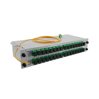 Boîtier de raccordement SC/APC 1x32 ports, Splitter PLC à fibre optique 1:32 avec pigtail de 1,5 m 0,9 mm
