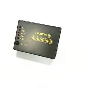 4K Hdmi Switch 5Port 5 In 1 Out Ondersteunt 4K 60Hz Yuv Met Ir Afstandsbediening Voor PS4 Xbox Apple Tv Brand Stok