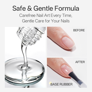 SEEHAA Adhesivo de Gel Translúcido Blanco para Uñas, <span class=keywords><strong>Manicura</strong></span> Semipermanente Estilo Francés para Belleza de Uñas DIY, Lámpara LED, Botella de Fuente de Luz - Product Image 4