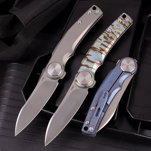 Coltello all'ingrosso di nuovo Design M390 coltello pieghevole tascabile in acciaio EDC coltelli da frutta affilati con manico in lega di titanio TC4 - Product Image 4