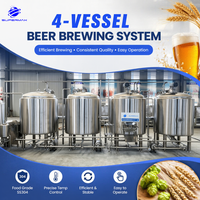 Système de brasserie professionnel personnalisé, équipement de brassage de bière, brasserie en acier inoxydable SUS304 avec cuve de fermentation à double enveloppe