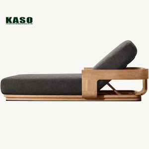 Chaise longue <span class=keywords><strong>de</strong></span> luxe moderne en teck pour hôtel, resort, bord <span class=keywords><strong>de</strong></span> piscine, patio, jardin, villa, plage, extérieur, imperméable - Product Image 4