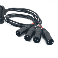 EtherCON RJ45 4 Kanallı XLR Bağlantı Kutusu Korumalı Cat6 Ağ Ses Yılan Kablosu Uzatıcısı Alüminyum Sahne Kutusu Canlı Ses Yayını Dante