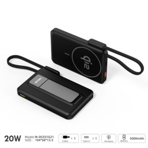 Cargador Portátil Inalámbrico Magnético con Correa, 5000mAh, 20W PD PPS, Carga Rápida, Batería <span class=keywords><strong>Externa</strong></span> - Product Image 2