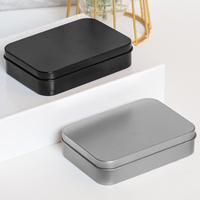 Emballage de cadeau de bonbons en métal en fer blanc rectangulaire personnalisé en gros mini petite boîte rectangulaire de bonbons au chocolat avec couvercles
