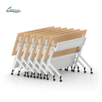 Table de formation moderne 1,2 m/1,4 m, modulaire et pliable, bureau de formation mobile, table de conférence pour projet scolaire