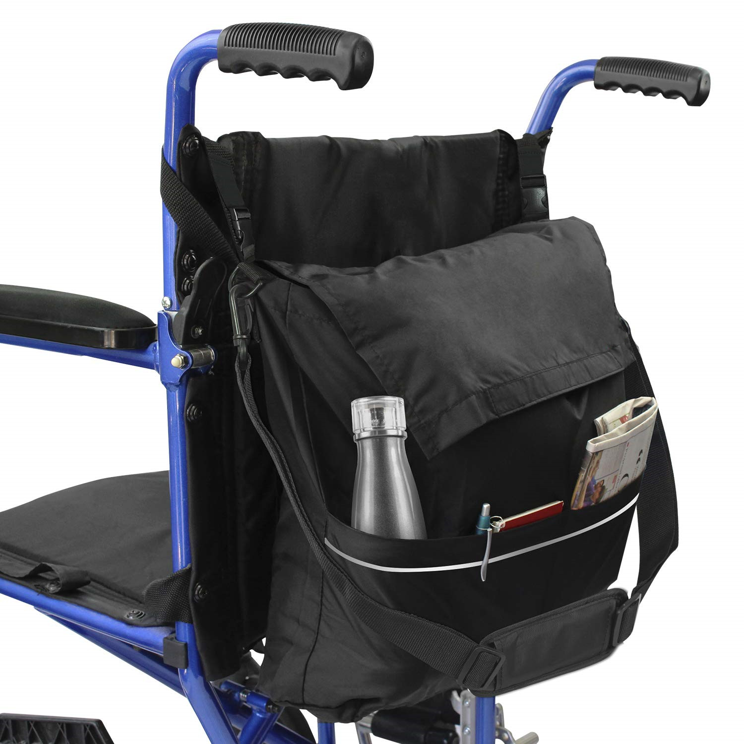 Wheelchair Bag - Wheel Chair Storage Tote Accessory for Carrying Loose Items and Accessories