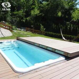 غطاء حمام سباحة منزلق أوتوماتيكي 2025 مقاوم للماء/الغبار من البولي فينيل كلوريد، سطح/إطار لحمام السباحة الخارجي بتصميم للأطفال - Product Image 6