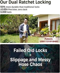 热销 1/2 自动伸缩花园软管卷盘 免费送货 壁挂式花园软水管 适用于花园、宠物、洗车 - Product Image 3