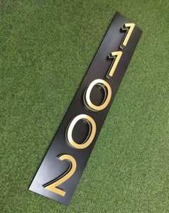 Nouvelles plaques de numéros de maison rétroéclairées en métal, numéros de porte pour hôtel, numéros de porte de maison - Product Image 3