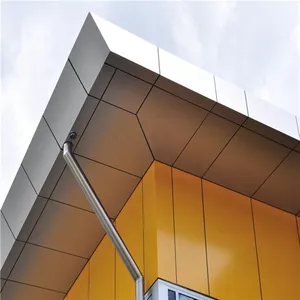 Composite Panel Aluminum Graphic Design Outdoor Modern Apartment Wall Cladding Panels Black Titanium Mirror 5 Years ZHONGJI