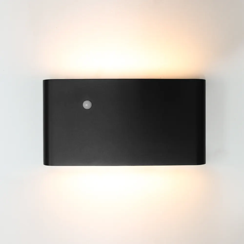 PIR 센서 USB 충전식 벽 빛 무선 실내 LED 벽 조명 배터리