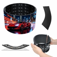 Écran LED incurvé P2, mur vidéo LED intérieur, écran publicitaire LED pour restaurant, bar, menu, affichage couleur intégrale