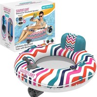 Fauteuil flottant gonflable électrique pliable de haute qualité en PVC pour sports nautiques, divertissement familial, île flottante, ponton aquatique