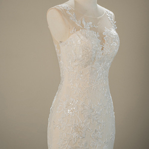 Luxury Tulle Mermaid <b>Wedding</b> <b>Dresses</b> With <b>Court</b> Train Sfy191 - Product Image 3
