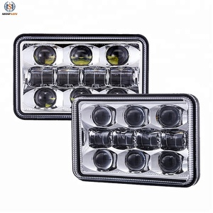 Phares LED 4x6 pouces Hi/Lo à faisceau scellé compatibles avec KW T800 T600 Peterbilt 379 Freightliner Chevy Oldsmobile Cutlass (2 pièces) - Product Image 5