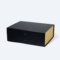 Boîte cadeau rigide de luxe personnalisée avec ruban, en carton recyclable et doublure en éponge, pour bijoux, cosmétiques, cadeaux de mariage et de fête