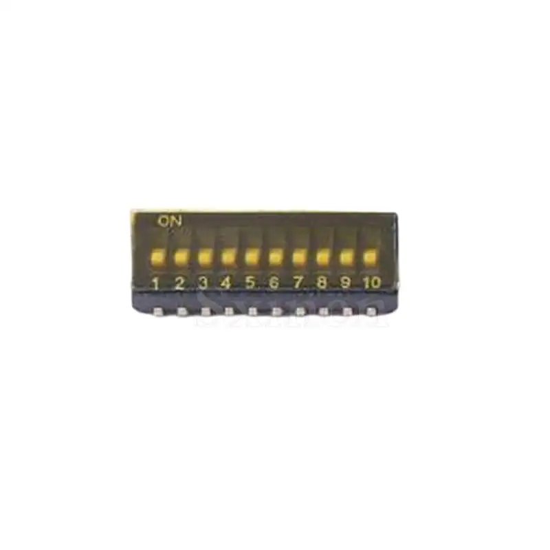 OEM/ODM TU-10 DIP switch Pitch 1.27mm Flat dip trough pin 10-bit DIP switch SMD sxinen