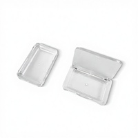 Gel transparent rectangulaire pour fard à paupières, sourcils, blush et illuminateur, format portable, vide, en plastique à cinq couches, directement de l'usine