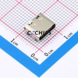 TYPE-C 16PIN 3MD(385) USB Connector SMD Connector Type-C Female Horizontal Mount 16P - Product Image 1