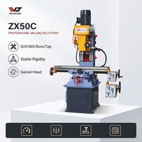 Machine de perçage et de fraisage de moyenne puissance de la marque WOJIE certifiée CE ZX50C pour l'usinage industriel des métaux