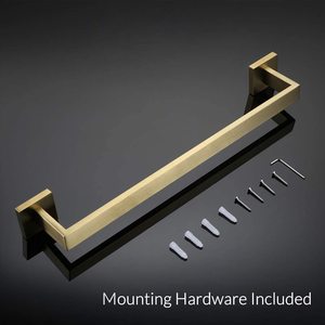 <span class=keywords><strong>Toallero</strong></span> de Pared Moderno para Baño, de <span class=keywords><strong>Acero</strong></span> <span class=keywords><strong>Inoxidable</strong></span>, Acabado Dorado Cepillado, para Hotel - Product Image 3
