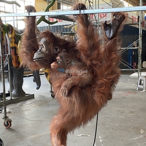 Modelo de Familia de Orangutanes Animatrónicos Realistas de Tamaño Natural para Parques de Jungla - Product Image 3