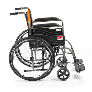 รถเข็นวีลแชร์แบบแมนนวลยี่ห้อ Yuwell โครงอะลูมิเนียม พับได้ น้ำหนักเบา พกพาสะดวก ผลิตที่เจียงซู - Product Image 5