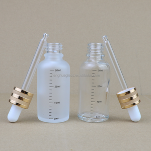 Rỗng rõ ràng Frosted <span class=keywords><strong>Glass</strong></span> tinh dầu Chai nhỏ giọt 5ml 10ml <span class=keywords><strong>15ml</strong></span> 20ml <span class=keywords><strong>30ml</strong></span> 50ml 100ml <span class=keywords><strong>dropper</strong></span> huyết thanh chai thủy tinh bán buôn - Product Image 2