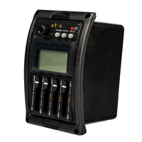 NAOMI ET-4 Tuner Digital Equalizer, Preamp Gitar Elektrik Akustik dengan Tuner LCD