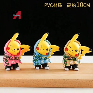 Vestito mimetico figura di Pikachu decorazione per auto modello di decorazione per torta ornamento da collezione giocattolo Desktop da regalo statua arte animale Kawaii - Product Image 4