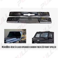 Convient pour Benz G Class W463 W464 B Style Carbon Fiber 4-piece Kit Small Hood Roof Lights Spare Tire Cover Spoiler