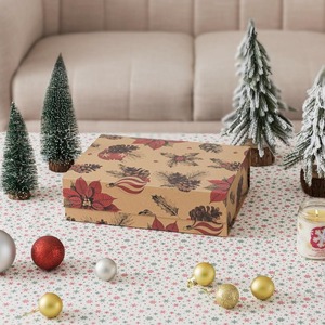 Christmas <b>magnetic</b> gift <b>box</b> with lid, holiday design, and sturdy structure can be customized according to needs - Product Image 2