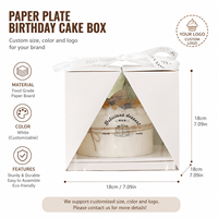 Caja de Pastel Transparente Portátil para Celebridades de Internet, Caja de Postre Gruesa y Creativa para Empacar Repostería