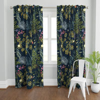 Rideaux Voilages Jacquard Modernes et Chic de Luxe, Rideaux Occultants à Œillets en Tulle Floral pour Fenêtre Plate, Personnalisables et Imperméables
