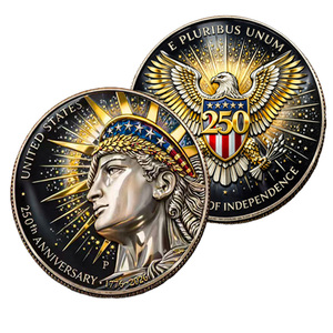 Moneda Conmemorativa Stock God Bless <span class=keywords><strong>America</strong></span>, Artesanía Metálica, Decoración con Temática Bíblica de Cruz y Paloma, Recuerdo Coleccionable para Festivales - Product Image 6