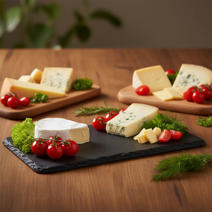 Plateau de service rectangulaire en ardoise 12x6 pouces pour fromages et apéritifs - Product Image 3